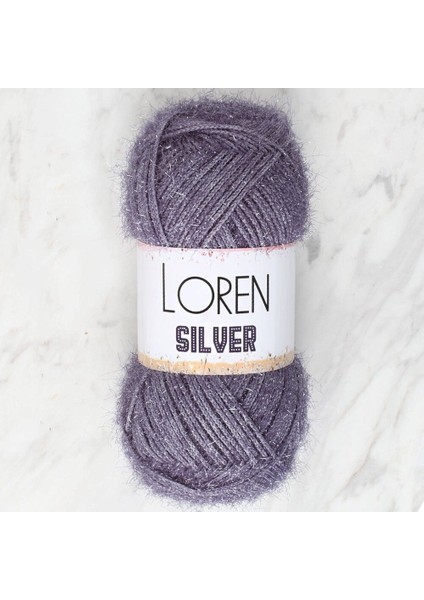 Loren Silver Antrasit El Örgü Ipi - RS0036 - 34098