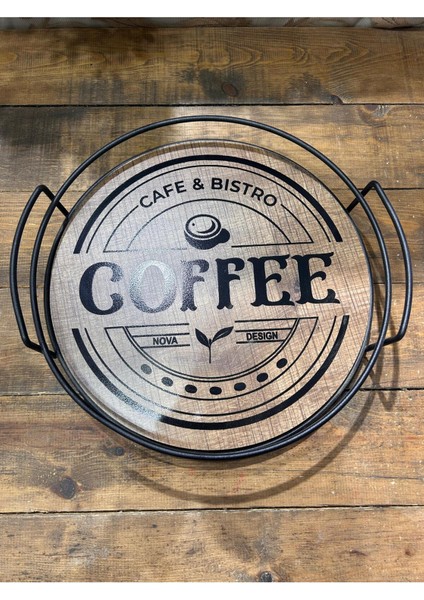 Ahşap Baskılı Tepsi Yuvarlak fiyatları