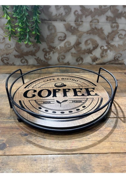 Ahşap Baskılı Tepsi Yuvarlak modelleri