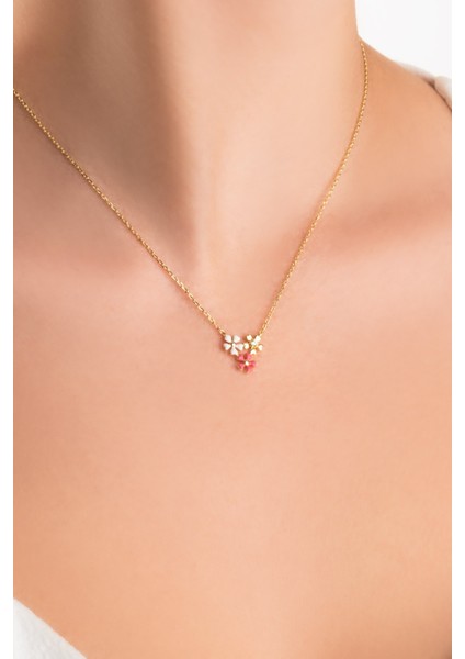 Sevilla Çiçeği 18 Ayar Sarı Altın Kaplama 45 cm Gümüş Kolye fiyatları