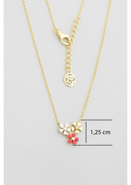 Sevilla Çiçeği 18 Ayar Sarı Altın Kaplama 45 cm Gümüş Kolye modelleri