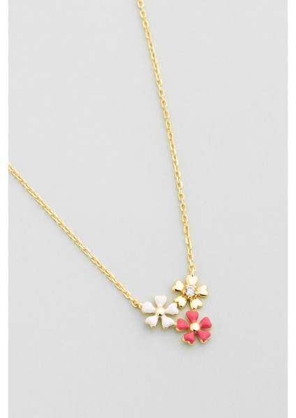 Sevilla Çiçeği 18 Ayar Sarı Altın Kaplama 45 cm Gümüş Kolye indirimleri