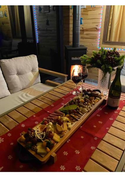 Aayaklı Massif Kayın Ahşap Sunumluk, Meze ve Peynir Sofra Sunumluğu fiyatları