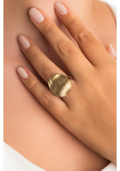 Liora Güneşi 18 Ayar Sarı Altın Kaplama Gümüş Yüzük fiyatları