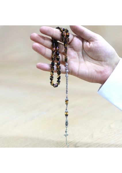 Kararmaz Metal Arnavut Püsküllü Uçlu Kapsül Kesim Siyah Beyaz Ateş Kehribar Tesbih modelleri