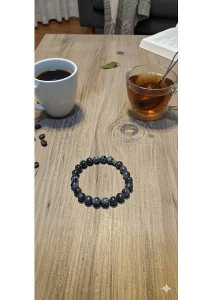 Larvikit Doğal Taş Bileklik 8mm - Doğal Taş Şifa Bilekliği modelleri