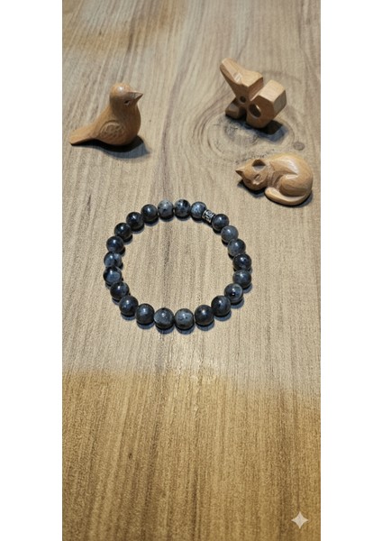 Larvikit Doğal Taş Bileklik 8mm - Doğal Taş Şifa Bilekliği fırsatları