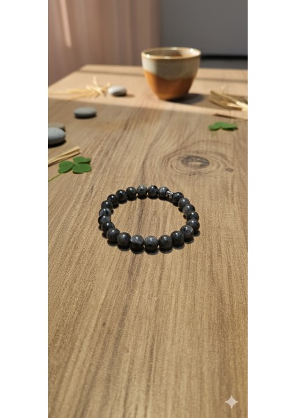 Larvikit Doğal Taş Bileklik 8mm - Doğal Taş Şifa Bilekliği indirimleri
