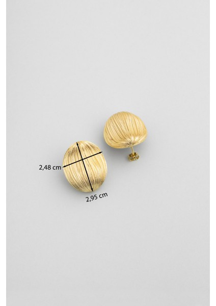 Liora Güneşi 18 Ayar Sarı Altın Kaplama Gümüş Küpe modelleri