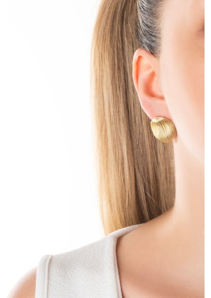 Liora Güneşi 18 Ayar Sarı Altın Kaplama Gümüş Küpe fırsatları