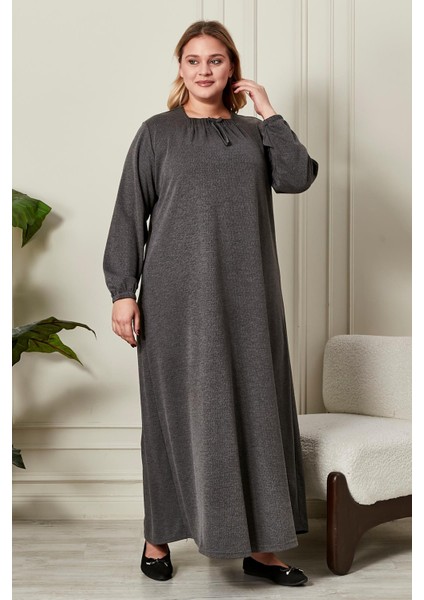 Kadın Büyük Beden Kare Yaka Elbise indirimleri