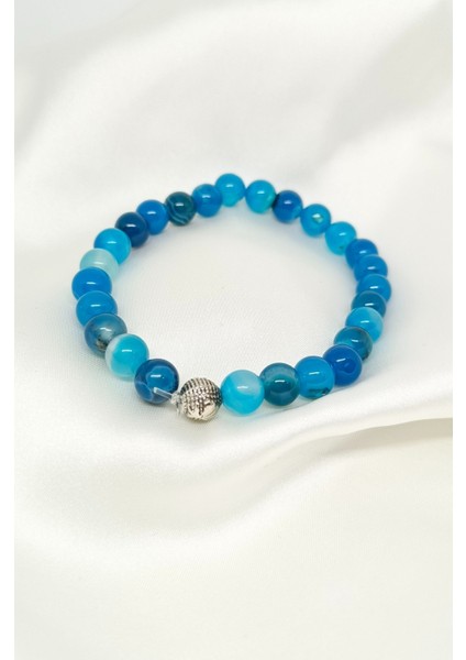 Mavi Akik Doğal Taşlı Bileklik fiyatları