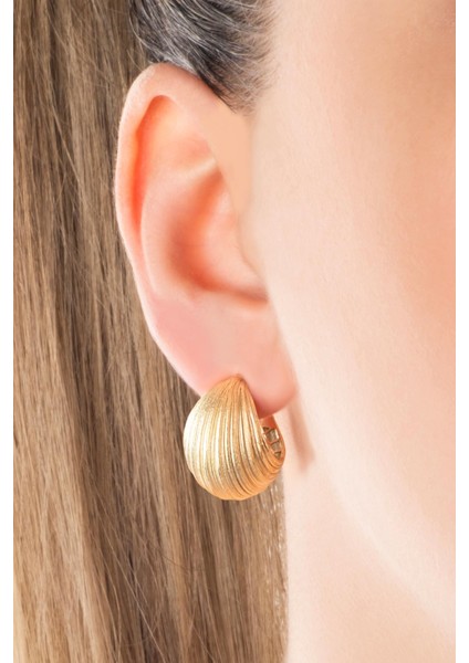 Serena Parıltısı 18 Ayar Sarı Altın Kaplama Gümüş Küpe fiyatları