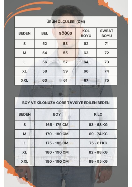 Erkek Buz Mavisi Yıkamalı Kot Ceket Rahat Kalıp Gömlek Yaka Kapaklı Çift Cep fırsatları