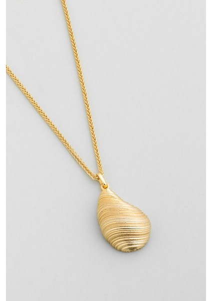 Mirena Damla 18 Ayar Sarı Altın Kaplama 50 cm Gümüş Kolye indirimleri