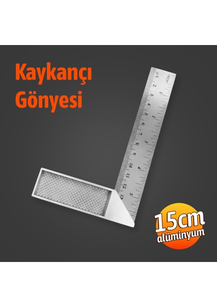 Alüminyum 15 cm 6 Inch Kaynakçı L Gönye Marangoz Fayansçı Kaynakçı L Cetveli