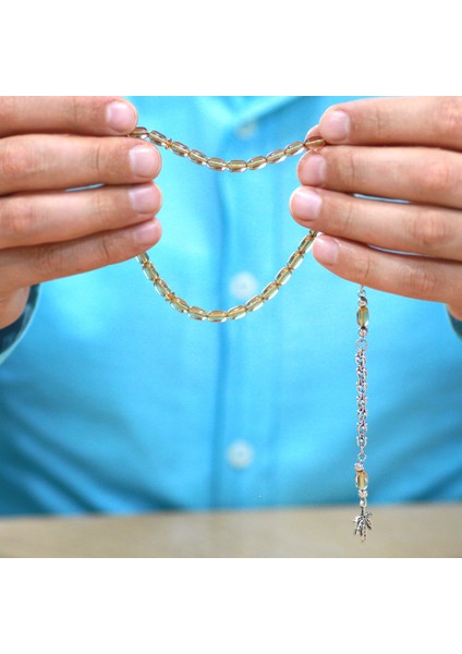 Kararmaz Metal Arnavut Zincir Püsküllü Kapsül Kesim Şeffaf Renk Mini Boy Ateş Kehribar Tesbih modelleri