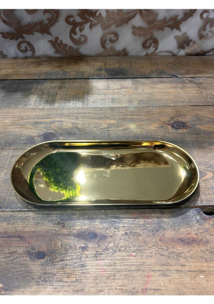 Oval Kayık Tepsi Büyük Gold fiyatları