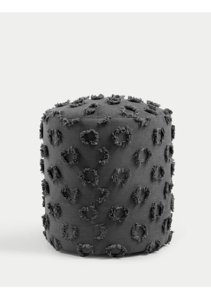 Astrid Dokuma Puf - Antrasit fiyatları