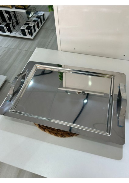 Ela Çelik Çay Tepsisi modelleri