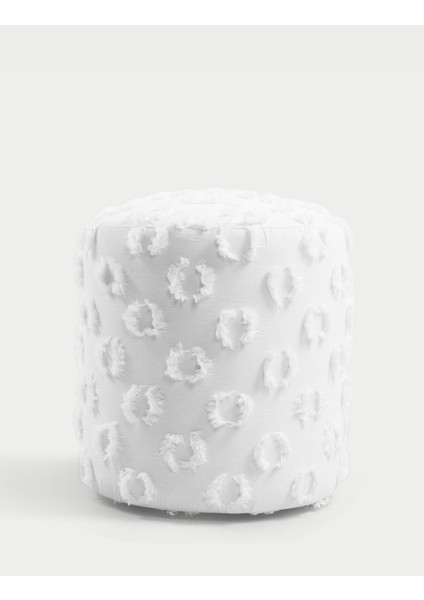 Astrid Dokuma Puf - Beyaz fiyatları