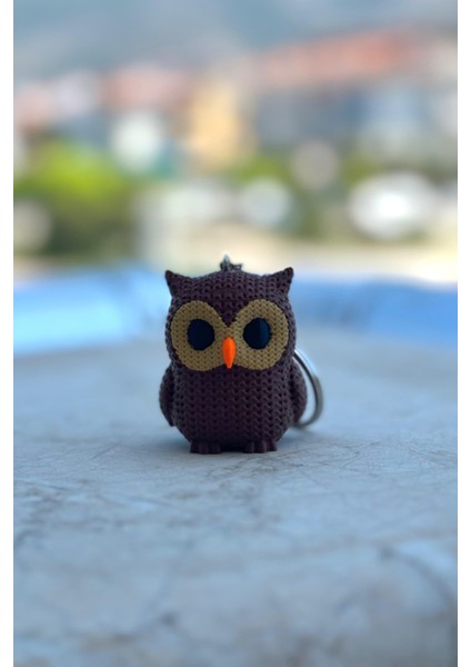 Örgü Desenli Baykuş Anahtarlık – Sert Plastik, Çanta Süsü & Charm, Hayvan Figürlü Aksesuar fırsatları