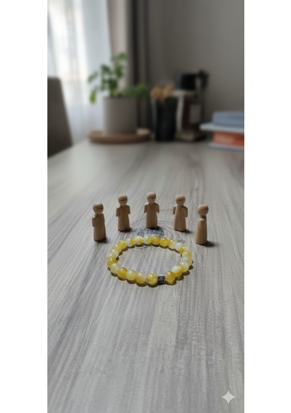 Sarı Akik Doğal Taş Bileklik - Enerji Veren Şifa Bilekliği modelleri