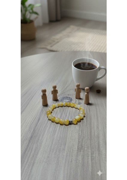 Sarı Akik Doğal Taş Bileklik - Enerji Veren Şifa Bilekliği indirimleri
