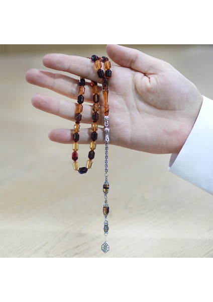 Kararmaz Metal Arnavut Püsküllü Uçlu Kapsül Kesim Bonibon Ateş Kehribar Tesbih modelleri