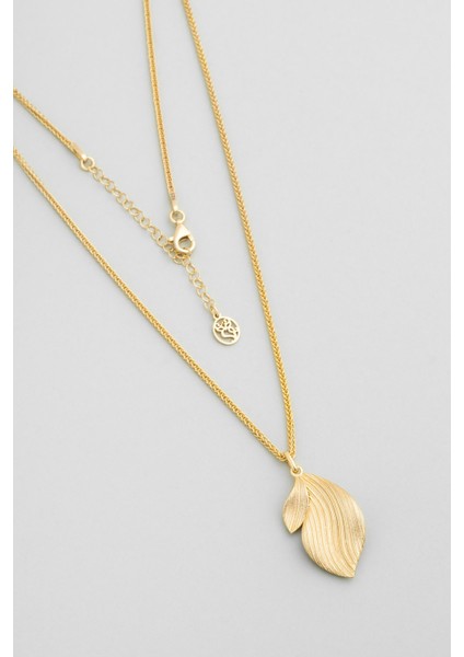 Serena Parıltısı 18 Ayar Sarı Altın Kaplama 50 cm Gümüş Kolye