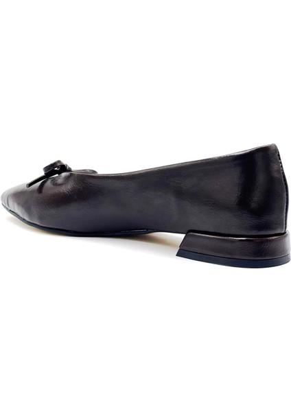 Fiyonk Detaylı Günlük Kadın Babet Kahve modelleri