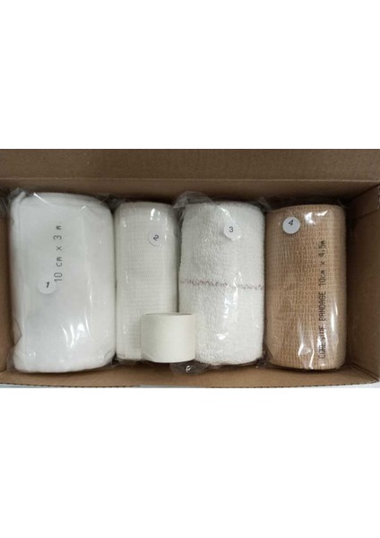 4 Lü Bandaj Çok Katmanlı Kompresyon Bandaj Sistemi (1 Kutu 4 Ad Bandaj)