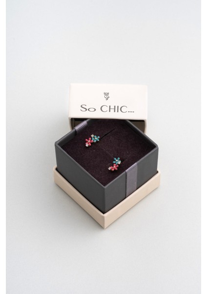 Marsilya Çiçeği 18 Ayar Sarı Altın Kaplama Gümüş Küpe indirimleri