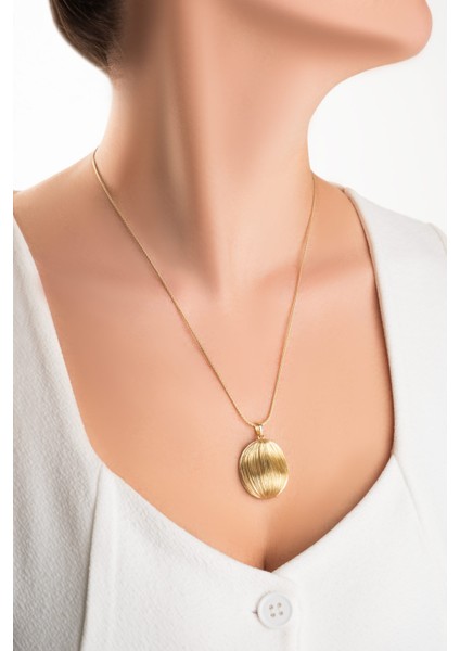 Liora Güneşi 18 Ayar Sarı Altın Kaplama 55 cm Gümüş Kolye fırsatları