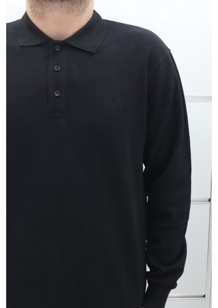 Fistan Store Erkek Düz Klasik Kesim Rahat Kalıp Polo Yaka Selanik Kumaşlı Kışlık Kazak fiyatları