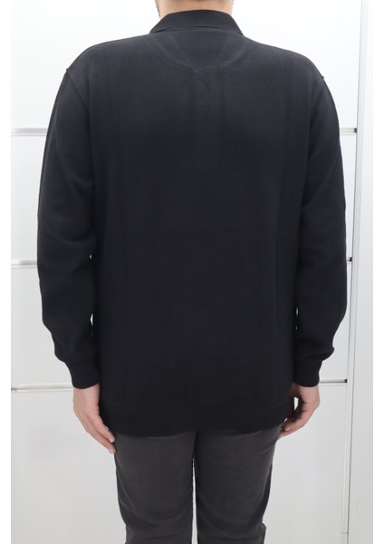 Fistan Store Erkek Düz Klasik Kesim Rahat Kalıp Polo Yaka Selanik Kumaşlı Kışlık Kazak modelleri