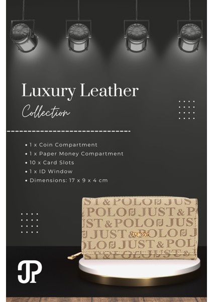 Orijinal Just Polo Collection Lüks Yumuşak Deri Bozuk & Kağıt Para Bölmeli Şık Kartlıklı Cüzdan fiyatları