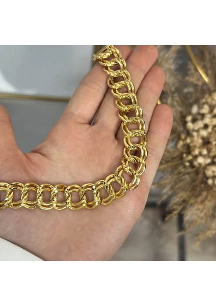 22 Ayar Altın Kaplama Kalem Işi Samanyolu Bileklik fiyatları