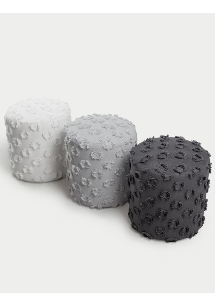 Astrid Dokuma Puf - Gri