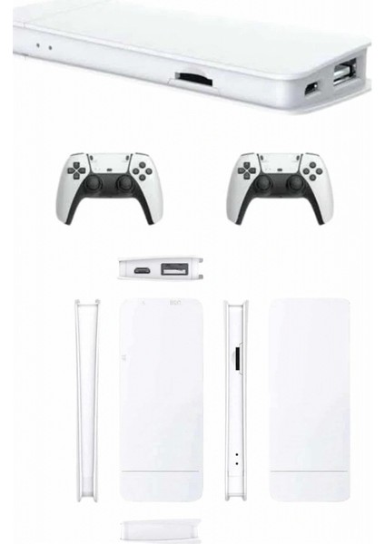 3D Çift Oyun Kollu 4K Hd Ekran Nostaljik 20.000 Oyunlu Beyaz Game Box modelleri