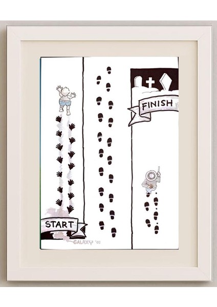 Taufan Galaxy 29X21CM Orijinal Karikatür Tablo modelleri