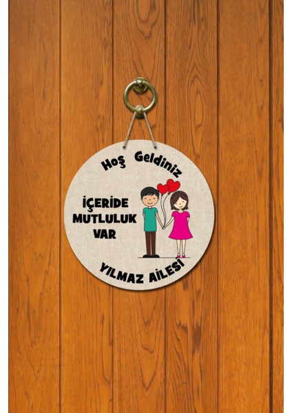 Kapı Süsü Kırmızı Kalpli Balon Ahşap Baskı Kişiye Özel Tasarım fiyatları