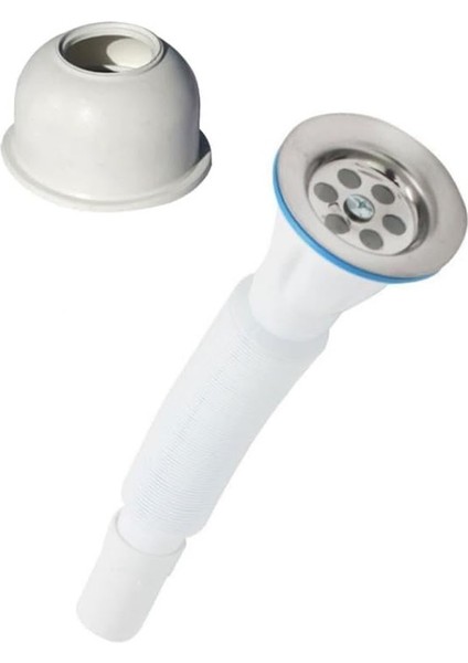 Körüklü Lavabo-Evye Sifonu Gider Borusu Set