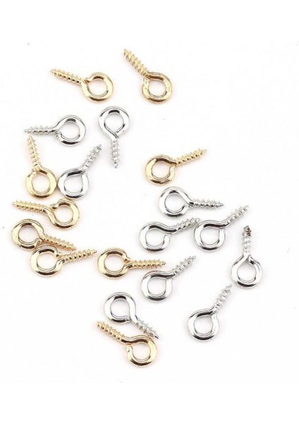 Metal Takı ve Obje Halkası Vidalı 1 cm (1000 Adet) Gümüş fiyatları