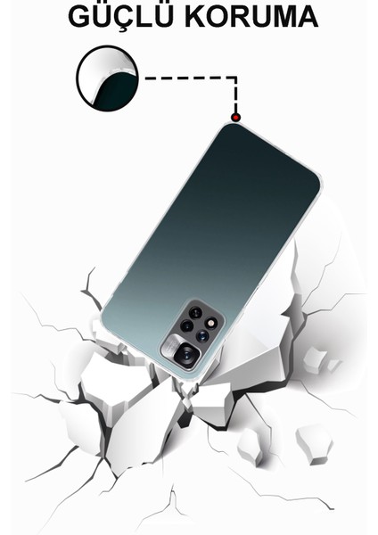 Xiaomi Redmi Note 11 Pro ile Uyumlu Kapak Kamera Korumalı Şarj Yeri Tıpalı Şeffaf Silikon Kılıf modelleri