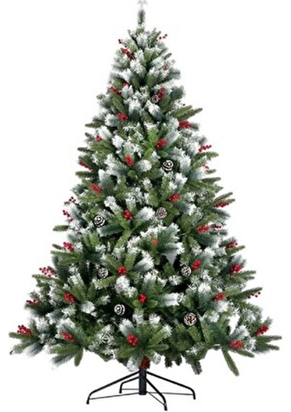 ıthal yılbaşı çam ağacı kendinden karlı kokinalı kozalaklı 150cm yoğun dallı yılbaşı ağacı