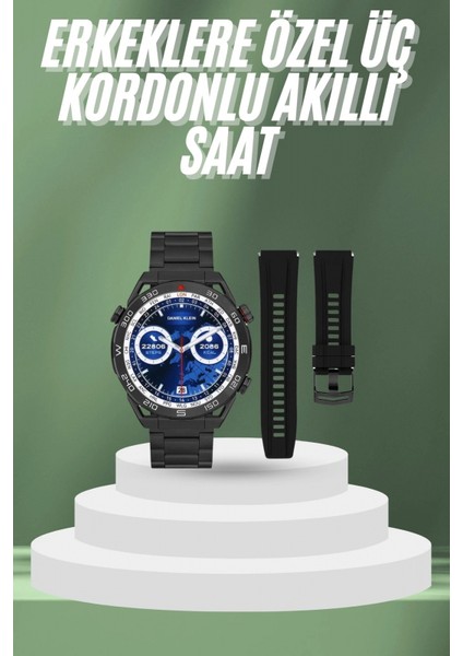 2025 Model Yuvarlak Ekran Android ve Ios Uyumlu Gps Takibi Yapabilen Akıllı Saat