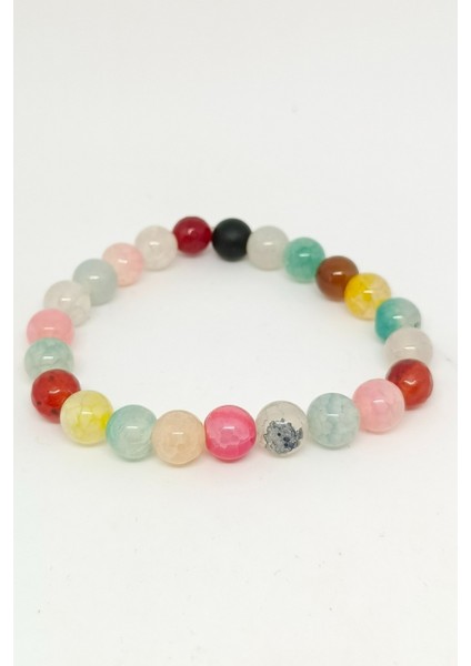 Doğal Taşlı (Akik, Yeşim, Sitrin, Dumanlı Sitrin) Çakra Bileklik