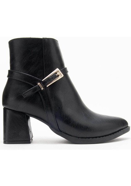 Siyah Kadın Bot & Bootie 21-T064
