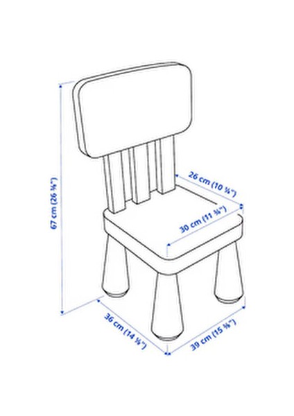 Mammut Çocuk Sandalyesi Yeşil Plastik Sabit Kolçaklı Ergonomik Tasarım indirimleri